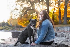 dog and human photoshoot