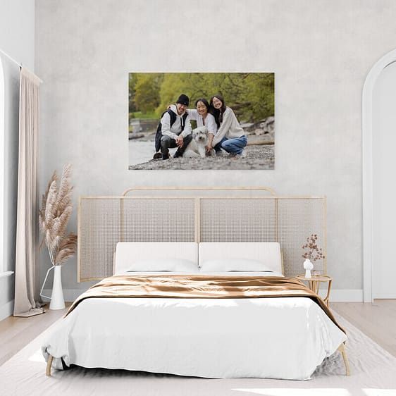 floatmount artwork in your bedroom