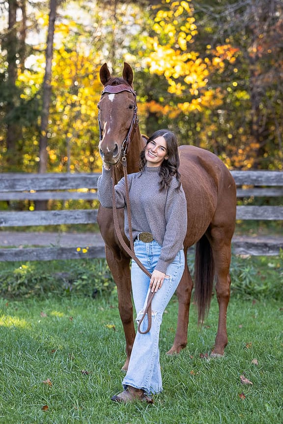 equine fall photoshoot at Blue Heron Equestrian