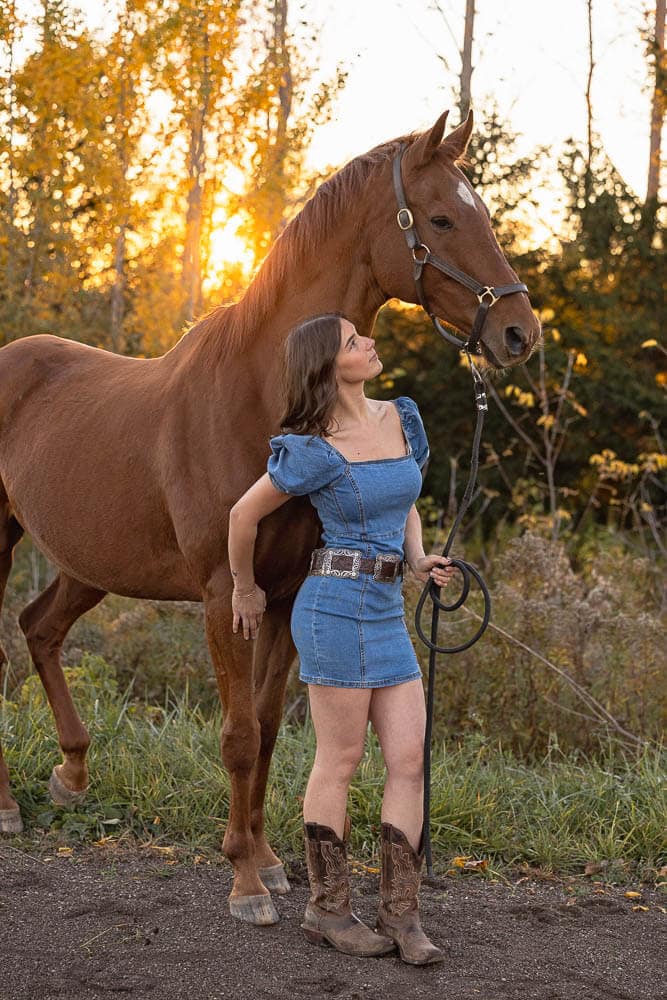 golden hour equine session