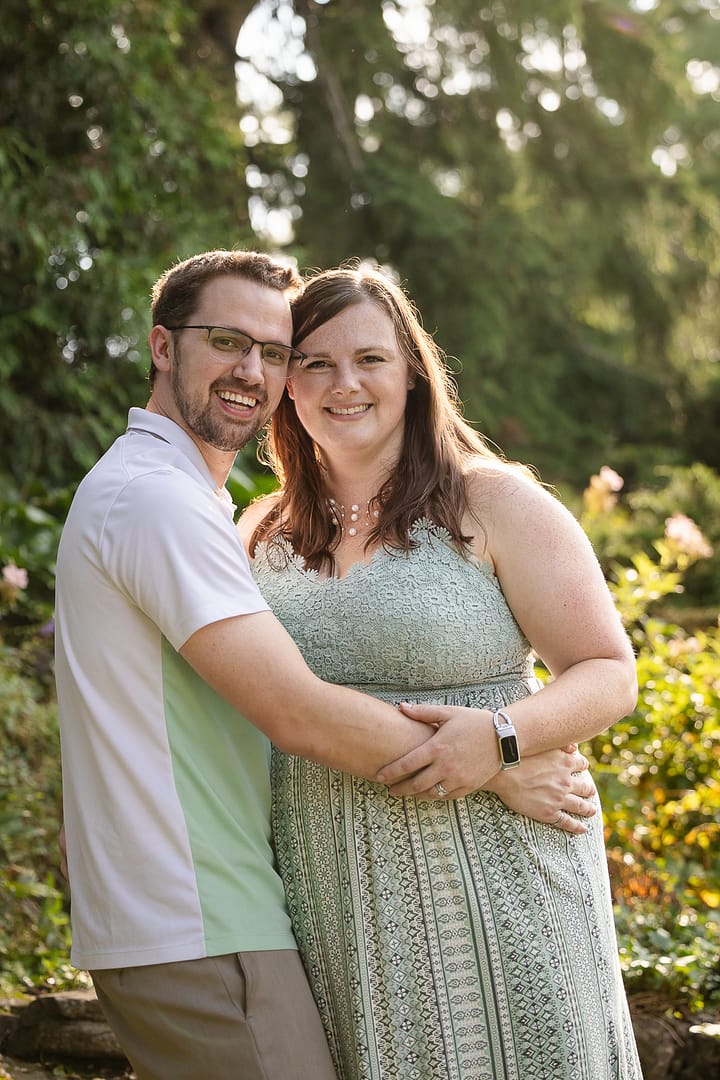 couple photo session at Rockway Gardens