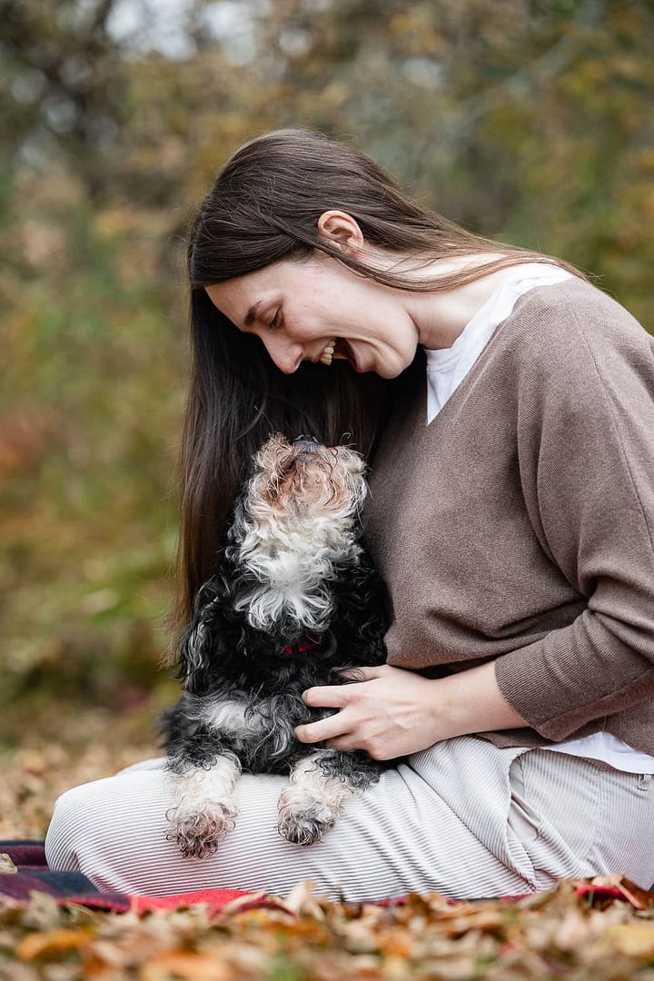 family pet fall photo shoot session.