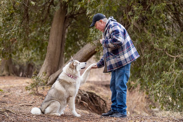 capturing the connection of a dog and her human in Burlington, Ontario