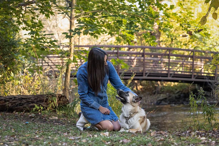 burlington family photoshoot with dog.