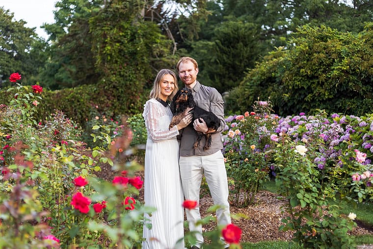 pet and family photoshoot at Gairloch Gardens.