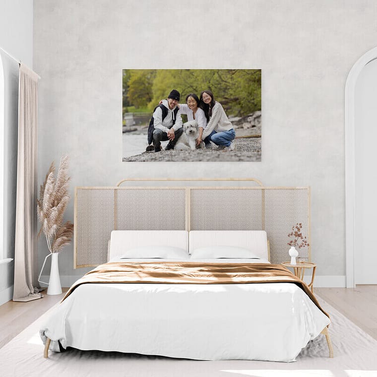 floatmount artwork in your bedroom